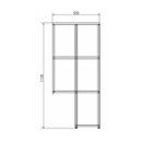 Стеллаж подвесной Comforty Порто 50 дуб дымчатый_3