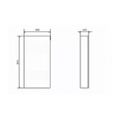 Зеркало шкаф Comforty Дуэт 50 дуб темно коричневый