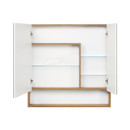 Зеркало шкаф Акватон Сканди 90 дуб рустикальный/белый глянцевый_3