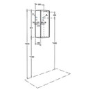Шкаф пенал подвесной Акватон Сохо 35 дуб веллингтон/графит софт_3