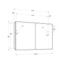 Зеркало шкаф Акватон Лондри 100 белый глянцевый_3