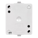 Розетка одноместная накладная с заземлением с крышкой Вуокса серая IP54 TDM_3