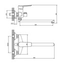 Смеситель для ванны Esko BRS31W белый