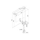 Смеситель для накладной раковины Iddis Parker PARBL01i01 черный матовый