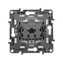 Механизм розетки одноместный без заземления со шторками Etika антрацит IP20 Legrand
