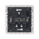 Выключатель двухклавишный с подсветкой Forte&Piano белый IP20 IEK_3