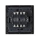 Переключатель проходной двухклавишный с подсветкой Forte&Piano черный IP20 IEK