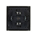 Выключатель одноклавишный с подсветкой Forte&Piano сталь IP20 IEK_3