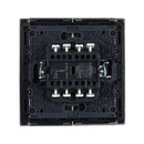 Переключатель проходной двухклавишный Forte&Piano сталь IP20 IEK_3