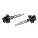 Саморез кровельный 4,8х29мм коричневый шоколад (RAL 8017) 250шт Daxmer_3