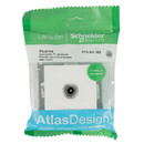 Механизм розетки ТВ проходная AtlasDesign лотос IP20 Systeme Electric