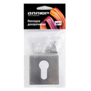 Накладка декоративная квадратная под цилиндровый механизм никель матовый Аллюр