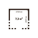 Беседка 7м² брус 44мм