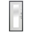 Дверь входная металлическая с зеркалом Ferroni Царская антик серебро\белый ясень 860мм правая_3