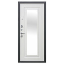 Дверь входная металлическая с зеркалом Ferroni Царская антик серебро\белый ясень 960мм левая_3