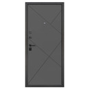 Дверь входная металлическая Ferroni Гарда антик серебро\ясень графит эмаль 860мм левая