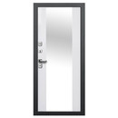 Дверь входная металлическая Ferroni Isoterma антик серебро\эмалит белый 960мм левая