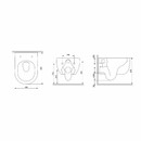 Унитаз подвесной Damixa Scandinavian Pure DX36C1701SC белый