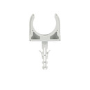 Крепеж-клипса для трубы 25мм с дюбелем серая 100шт TDM_3