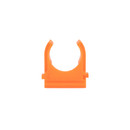 Крепеж-клипса для труб 20мм оранжевая 100шт УралПак