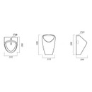 Писсуар Long Sanita Luxe PS/Long/Mech/WHT.G/S1_3