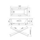 Ванна акриловая Triton Алекса 150x75см_3