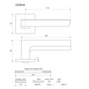 Комплект ручек Аллюр Селена BL черный матовый_3