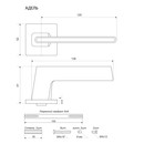 Комплект ручек Аллюр Адель BL/BL черный матовый_3