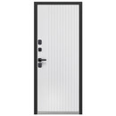 Дверь входная с терморазрывом Luxor Termo Рейка Муар 7024/эмалит белый 860мм левая_3