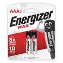 Батарейка алкалиновая Energizer Мах AAA - 2 шт на блистере