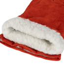 Перчатки Краги спилковые с подкладкой пятипалые утепленные тип трек Зима_4