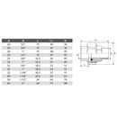 Муфта комбинированная разъемная TEBO 20х1/2" НР американка