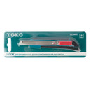 Нож 9 мм упрочненный 2-компонентая обрезная ручка YOKO
