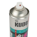 Эмаль аэрозольная акриловая флуоресцентная Kudo оранжево-красная матовая 0,52л