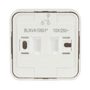 Выключатель двухклавишный накладной Blanca белый IP20 Systeme Electric