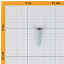 Саморез с прессшайбой шило 4,2х32 мм красное вино (RAL 3005) Yoko_4