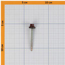 Саморез кровельный 4,8х50мм красное вино (RAL 3005) 150шт Yoko_4