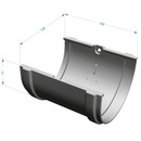 Соединитель желоба 120мм Docke Premium коричневый_4