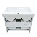 Тумба подвесная Comforty Никосия 60П с раковиной Fest 60 дуб белый_4