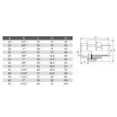 Муфта комбинированная разъемная TEBO 40х1 1/4" НР