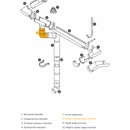 Колено трубы 45˚ Docke Standard белый 80 мм