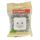 Механизм розетки одноместный без заземления Etika белый IP20 Legrand