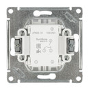 Механизм выключателя двухклавишный AtlasDesign белый IP20 Systeme Electric