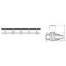 ПП Кран шаровый TEBO для радиаторов прямой 20х1/2"