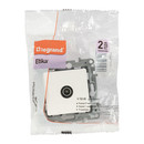 Механизм розетки ТВ оконечный Etika белый IP20 Legrand