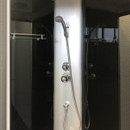 Душевая кабина Comforty левая низкий поддон 120х80см стекло тонированное 4мм