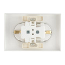 Розетка двухместная с заземлением AtlasDesign белая IP20 Systeme Electric