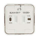 Выключатель двухклавишный накладной с подсветкой Blanca белый IP20 Systeme Electric