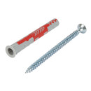 Дюбель Fischer Duopower SKNV с шурупом 8х65 мм 4 шт/уп