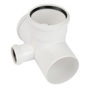 Крестовина канализационная двухплоскостная левая 110х110х50мм 87° малошумная RTP Elite_4